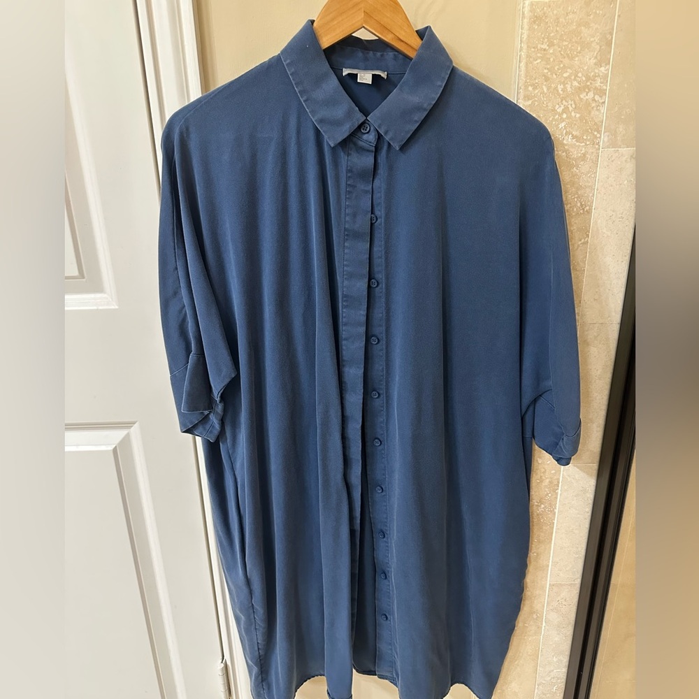 COS Deep Blue Shirt dress size xs